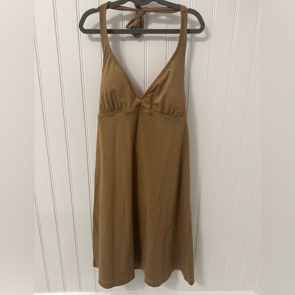 Athleta light brown athletic dress, size S